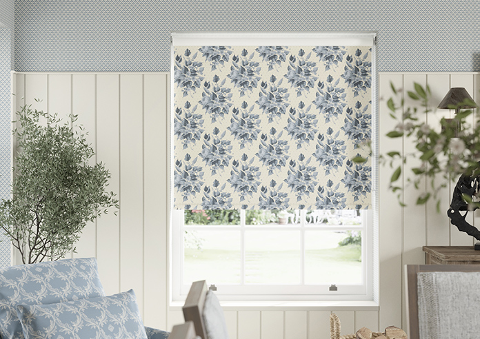 Pensford, Penn Bouquet Raffs Blue - Roller Blind - Image 3